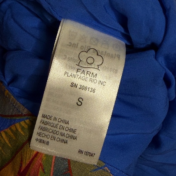 FARM Rio Macaw Party Tiered Linen Blend Fit & Flare Mini Dress - Picture 8 of 8